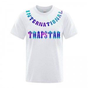 Trapstar 3D Printed Tiger Men's T Shirts White | Dubai MJ01-383